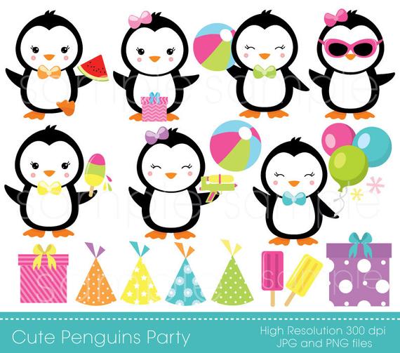 penguins clipart party