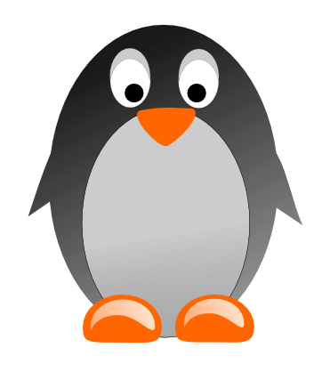 penguins clipart round