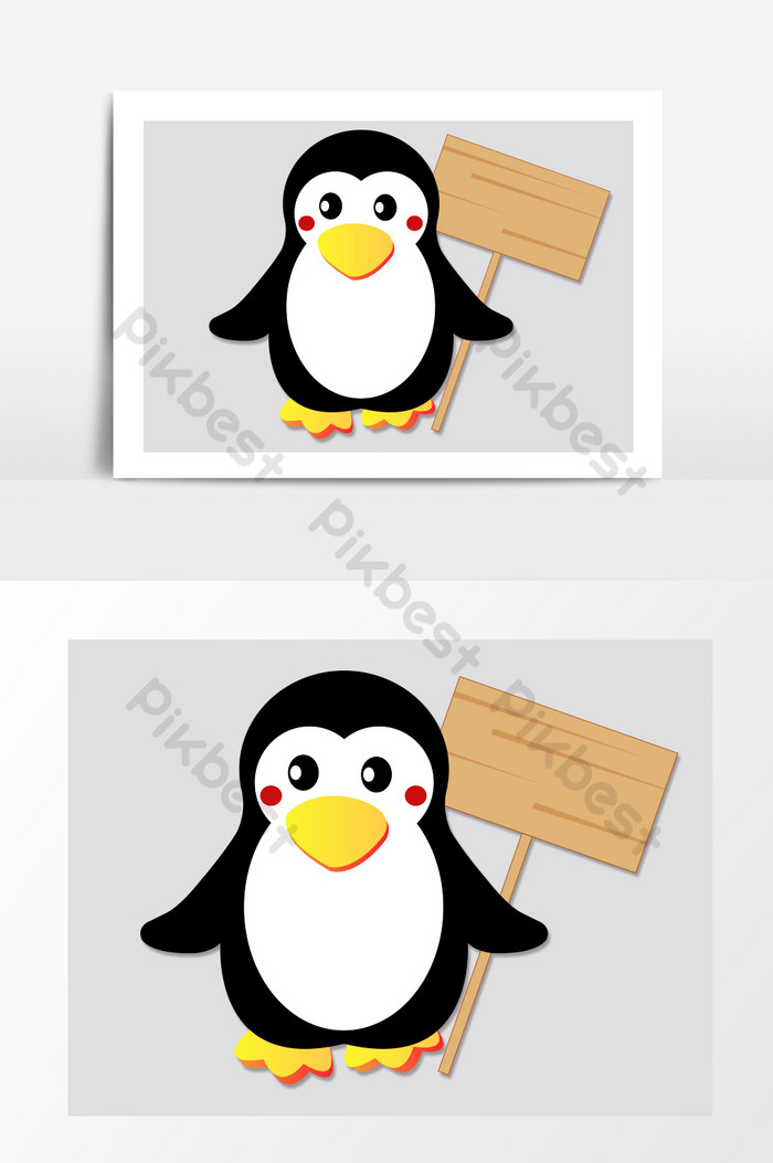 penguins clipart template