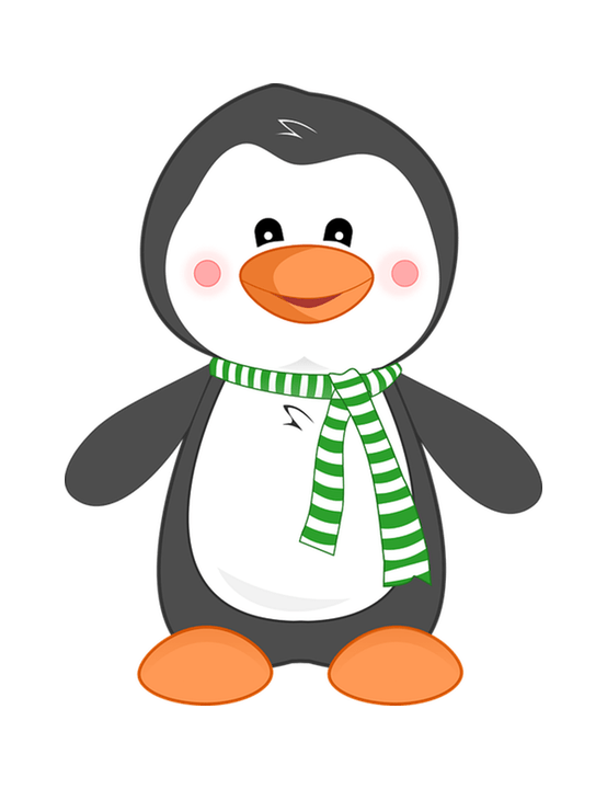 penguins clipart writing