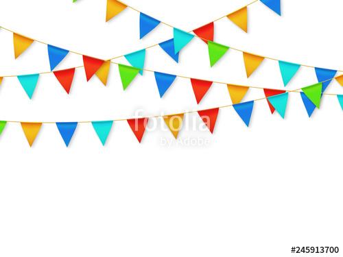 pennant clipart carnival decoration