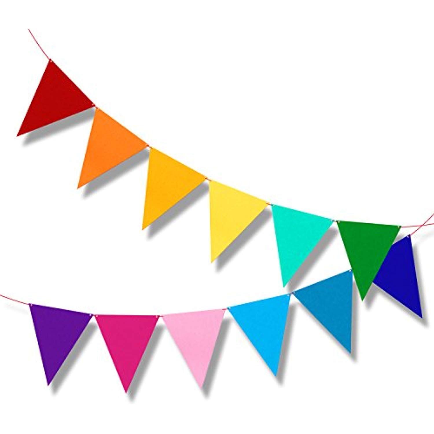 Pennant clipart multicolor. Bunting flag banner for