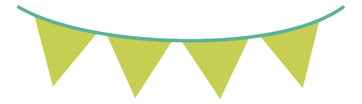 Pennant clipart party. Green flag banner png