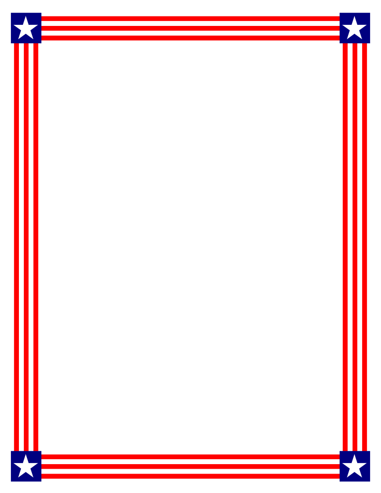 Border flag red white. Pennant clipart patriotic