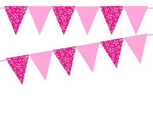 pennant clipart pink