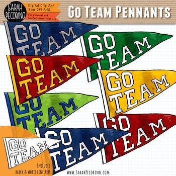 Go team pennants clip. Pennant clipart teacher