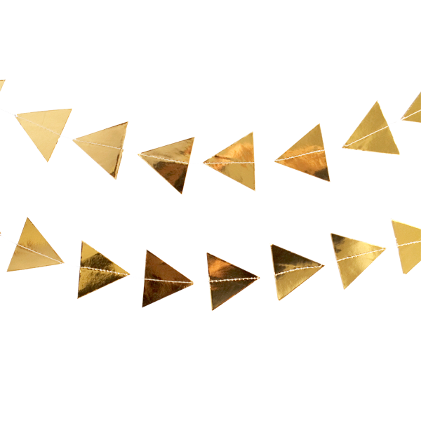 Pennant triangle garland