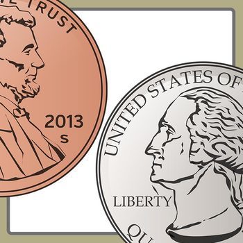 pennies clipart american coin
