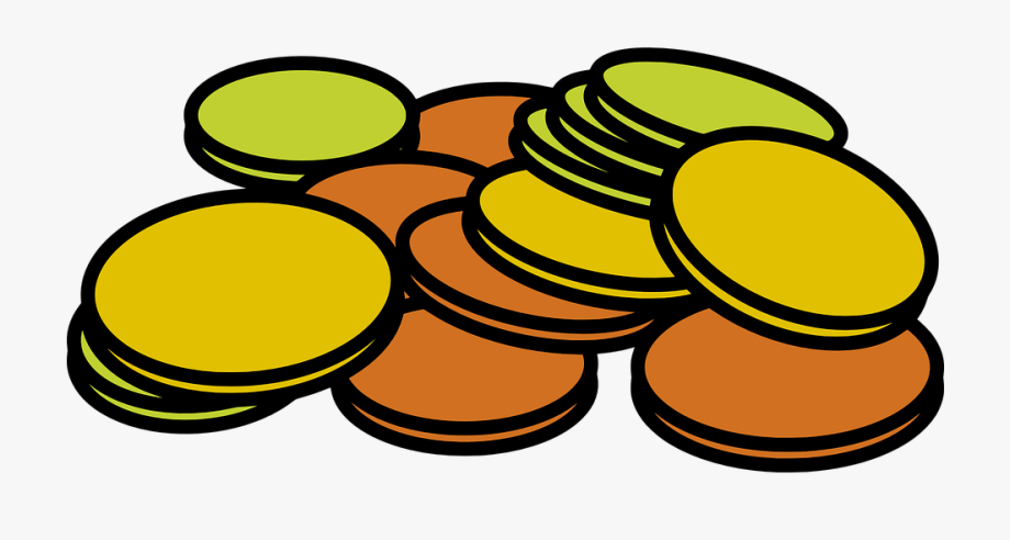 Coins money stack cash. Pennies clipart currency