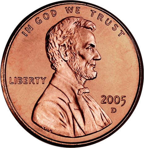 pennies clipart side