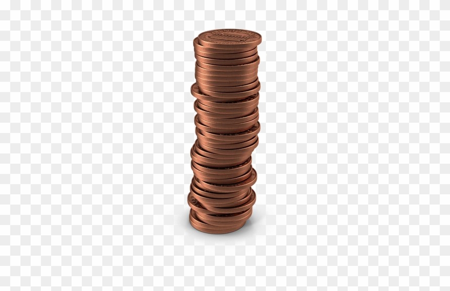 Png download free pic. Pennies clipart stack penny