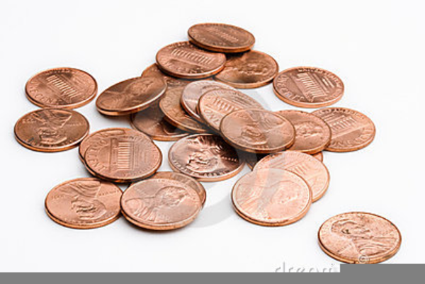 pennies clipart vector