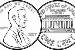Penny clipart black and white. Station 