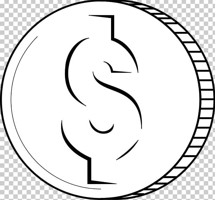 Coin png area art. Penny clipart black and white