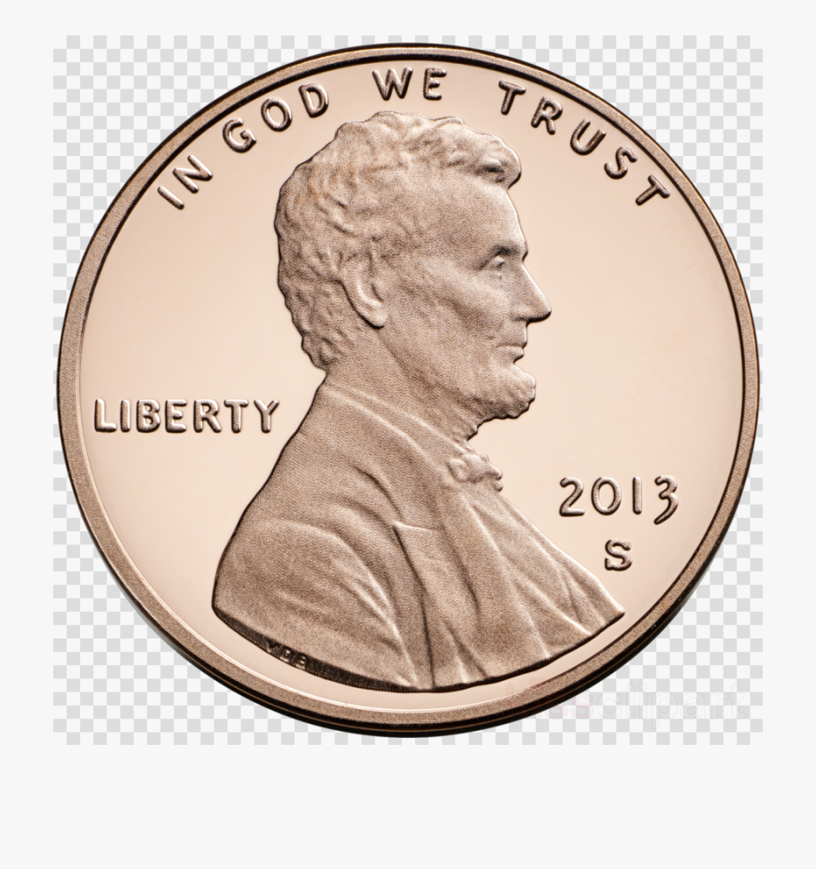 Penny clipart different kind. Abraham lincoln god we