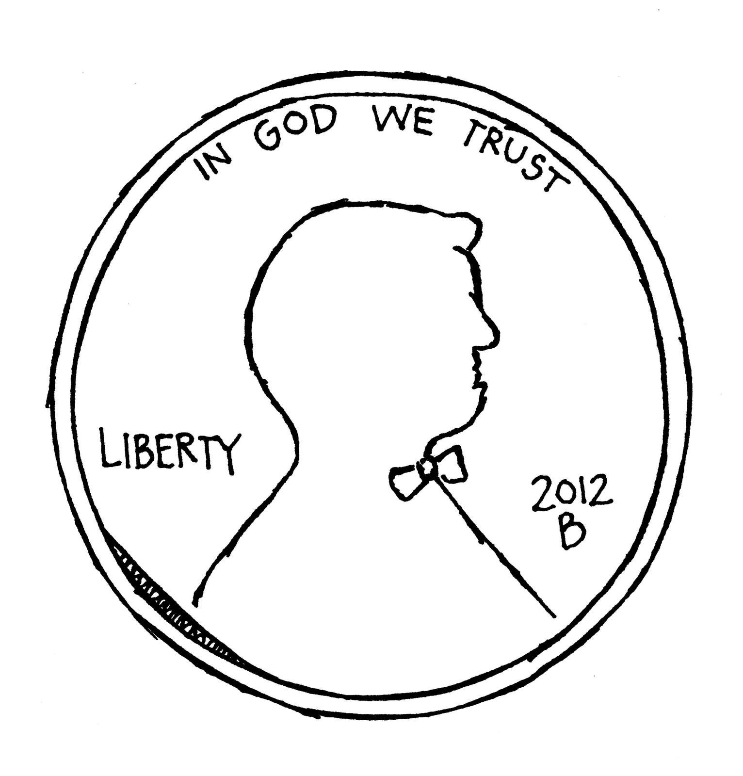 penny clipart penny front back
