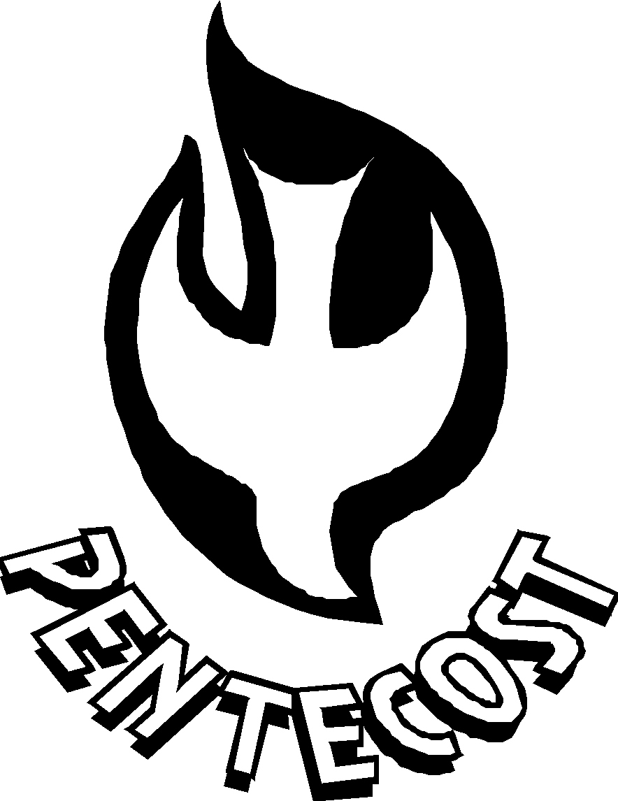 pentecost clipart black and white