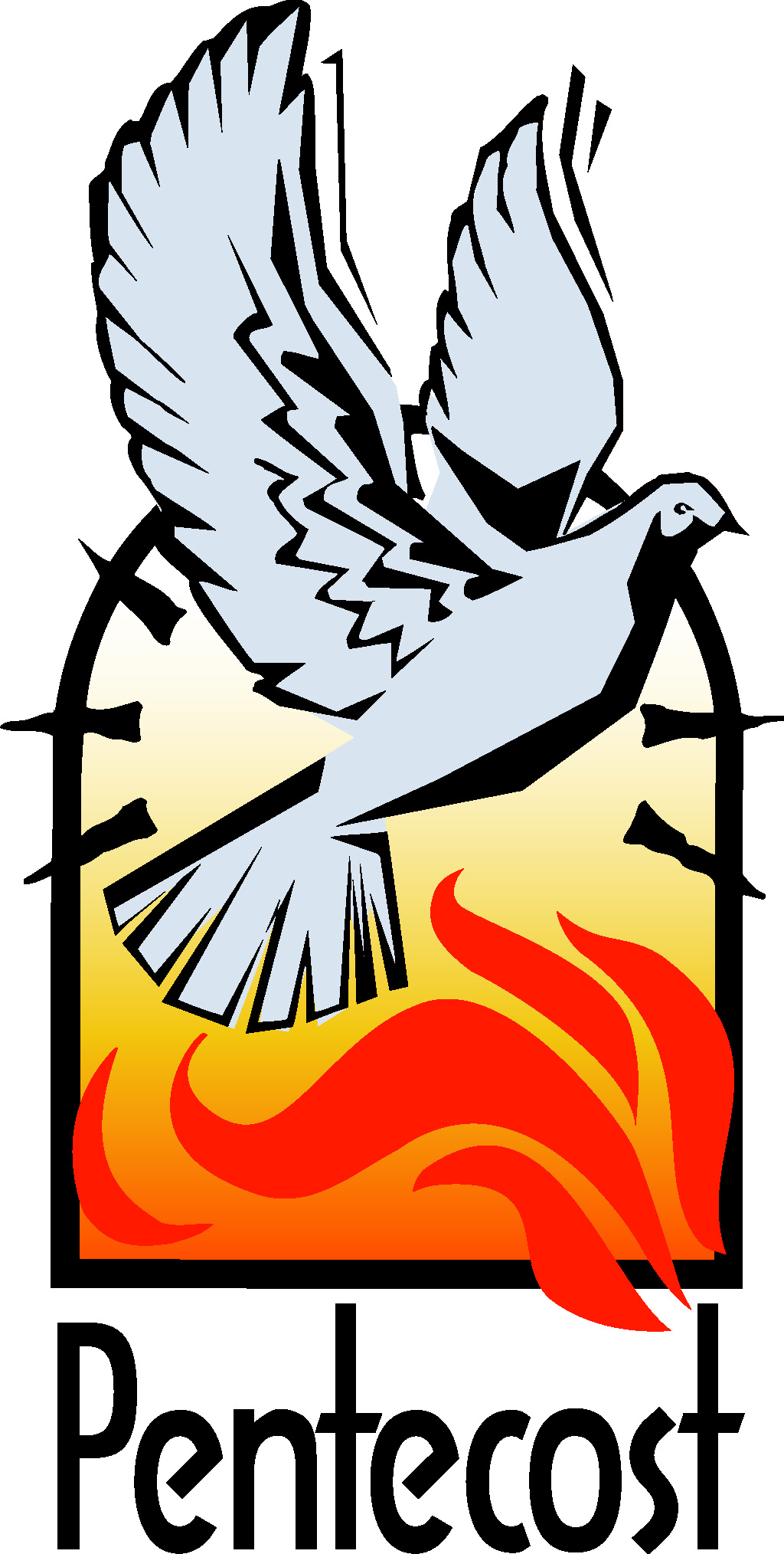 Hills of the north. Pentecost clipart easter