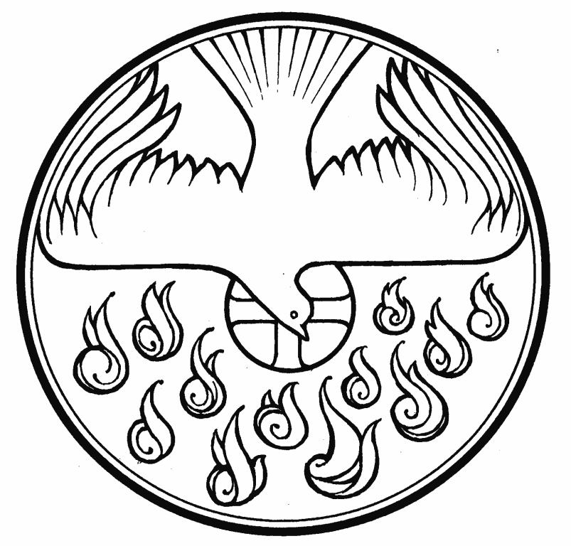 Pentecost clipart easter. Background head circle font