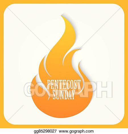 Eps sunday stock illustration. Pentecost clipart vector