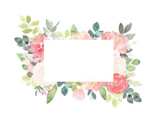Peony floral frames coral. Peonies clipart frame