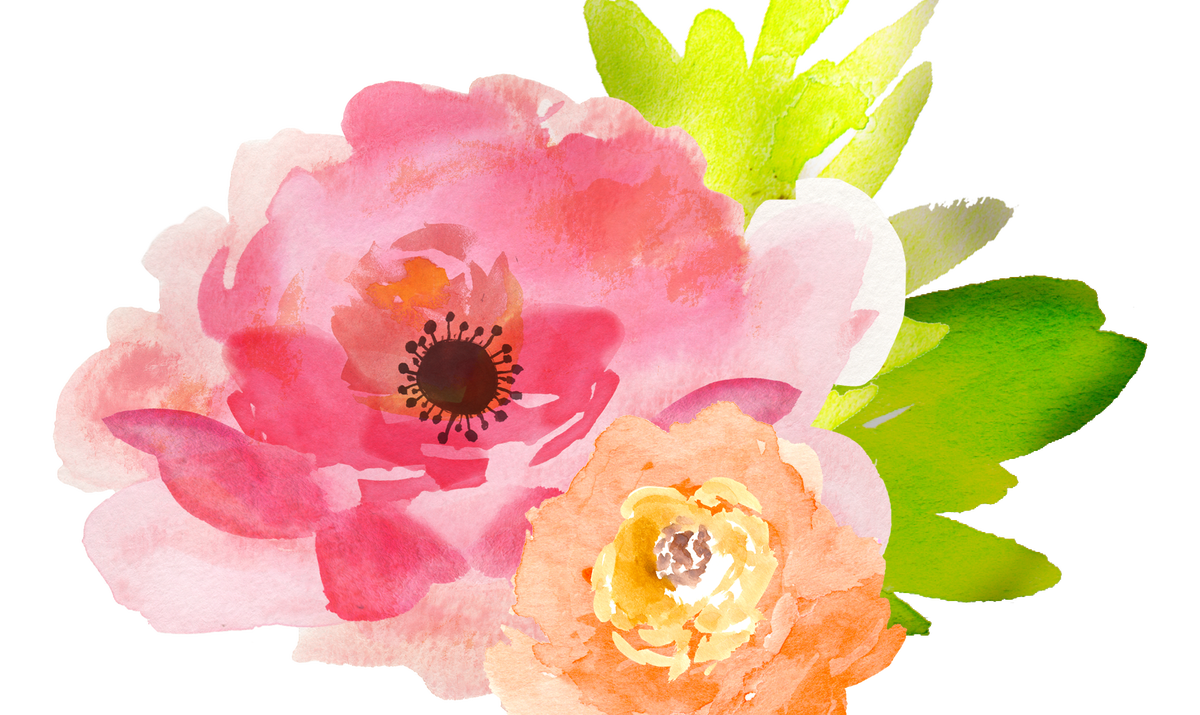 Flowers in woods wooden. Peony clipart loose watercolor