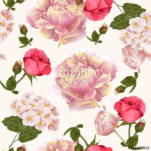 peonies clipart modern floral