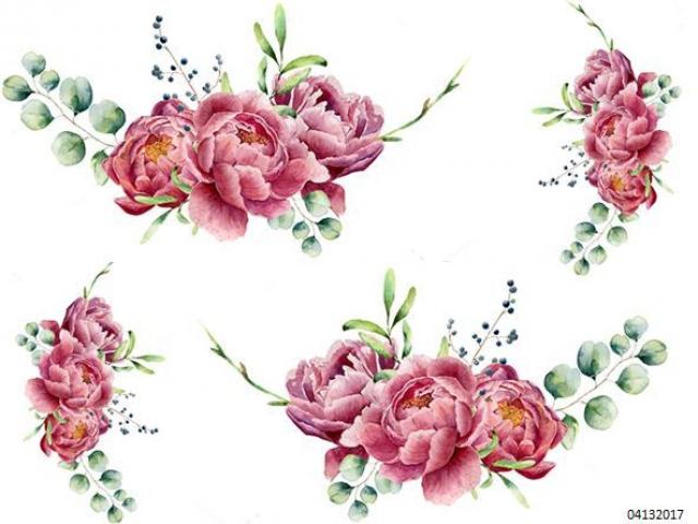 Peony clipart swag. Free download clip art