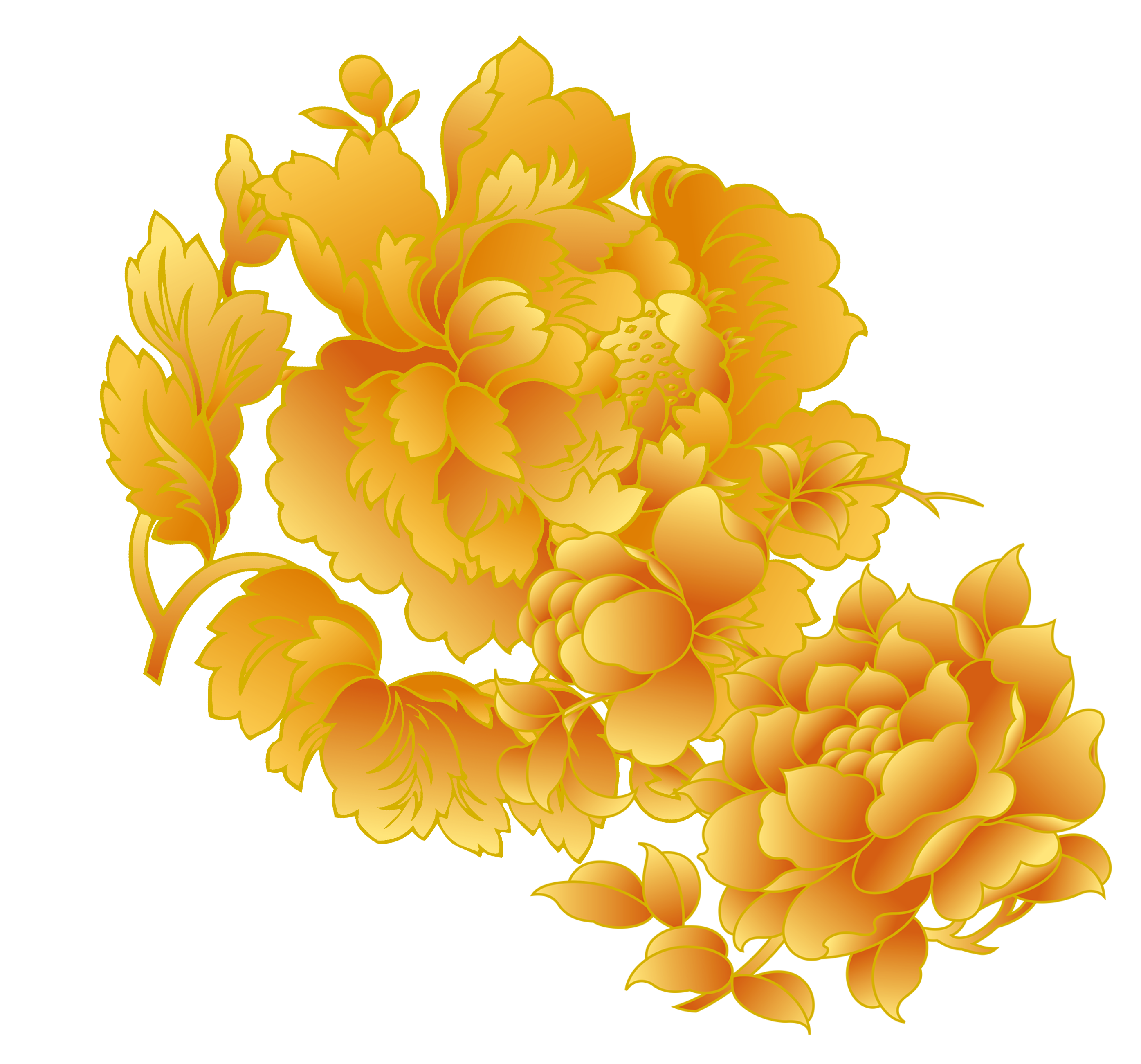 Peonies clipart yellow, Peonies yellow Transparent FREE for download on
