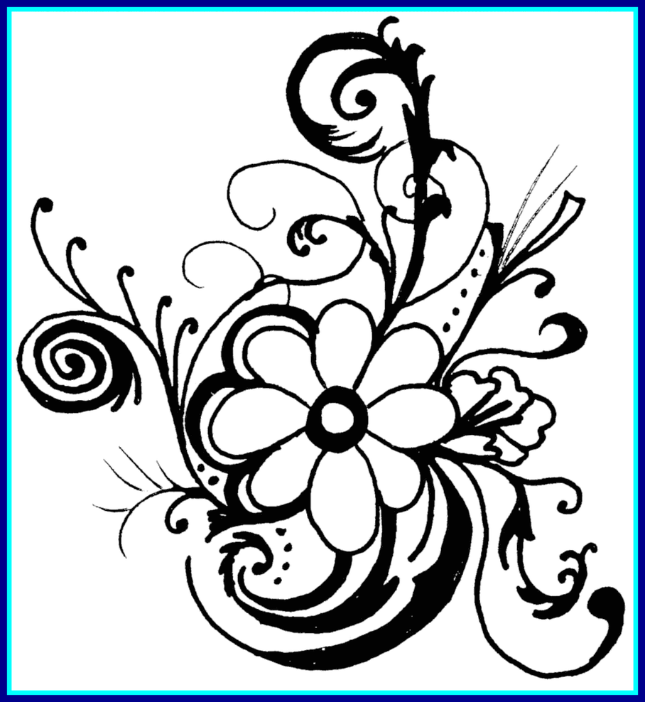 Peony clipart black and white. Unbelievable hawaiian flower clip