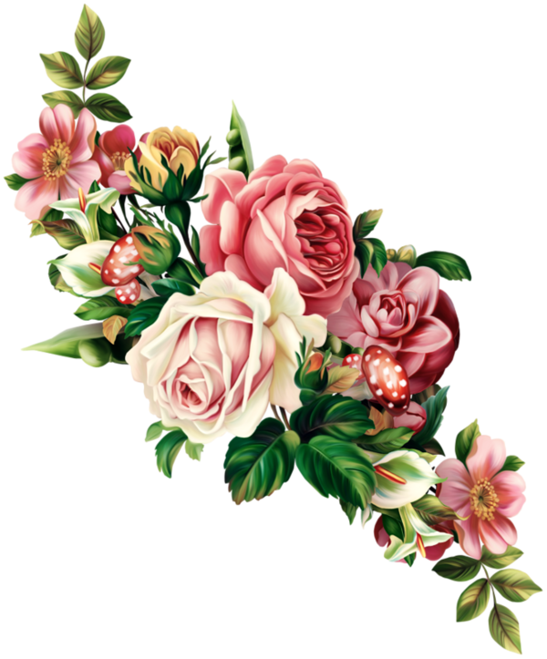  f bd png. Peony clipart swag