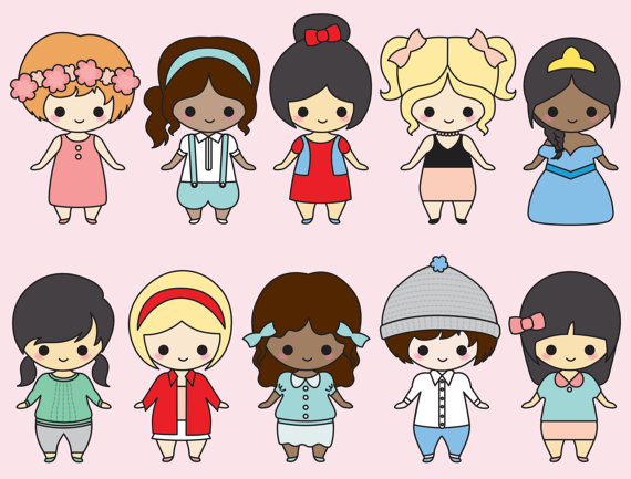 people clipart kawaii