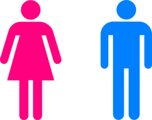 Man and woman symbols. People clipart symbol