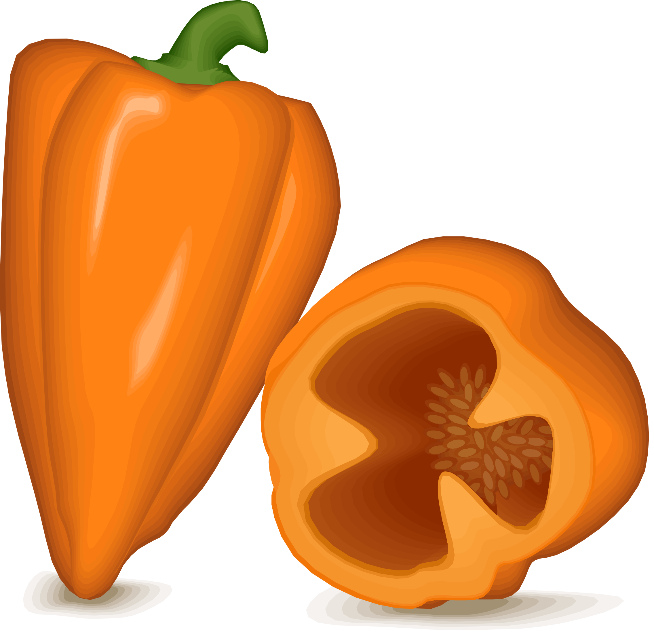 Pepper clipart 3 orange. Habanero big image png