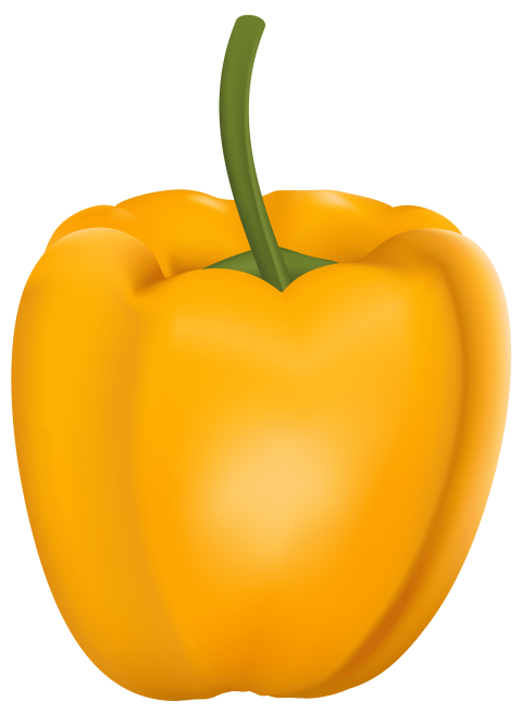 Yellow png free images. Pepper clipart 3 orange