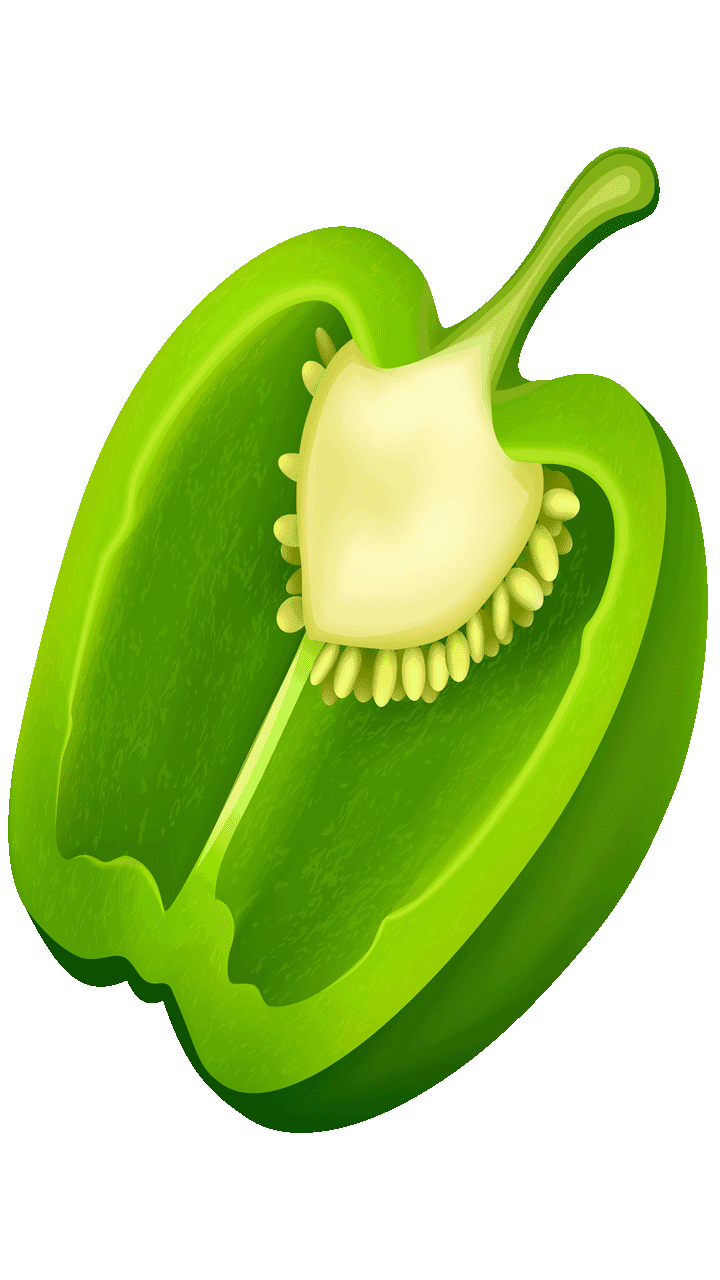 pepper clipart green fruit