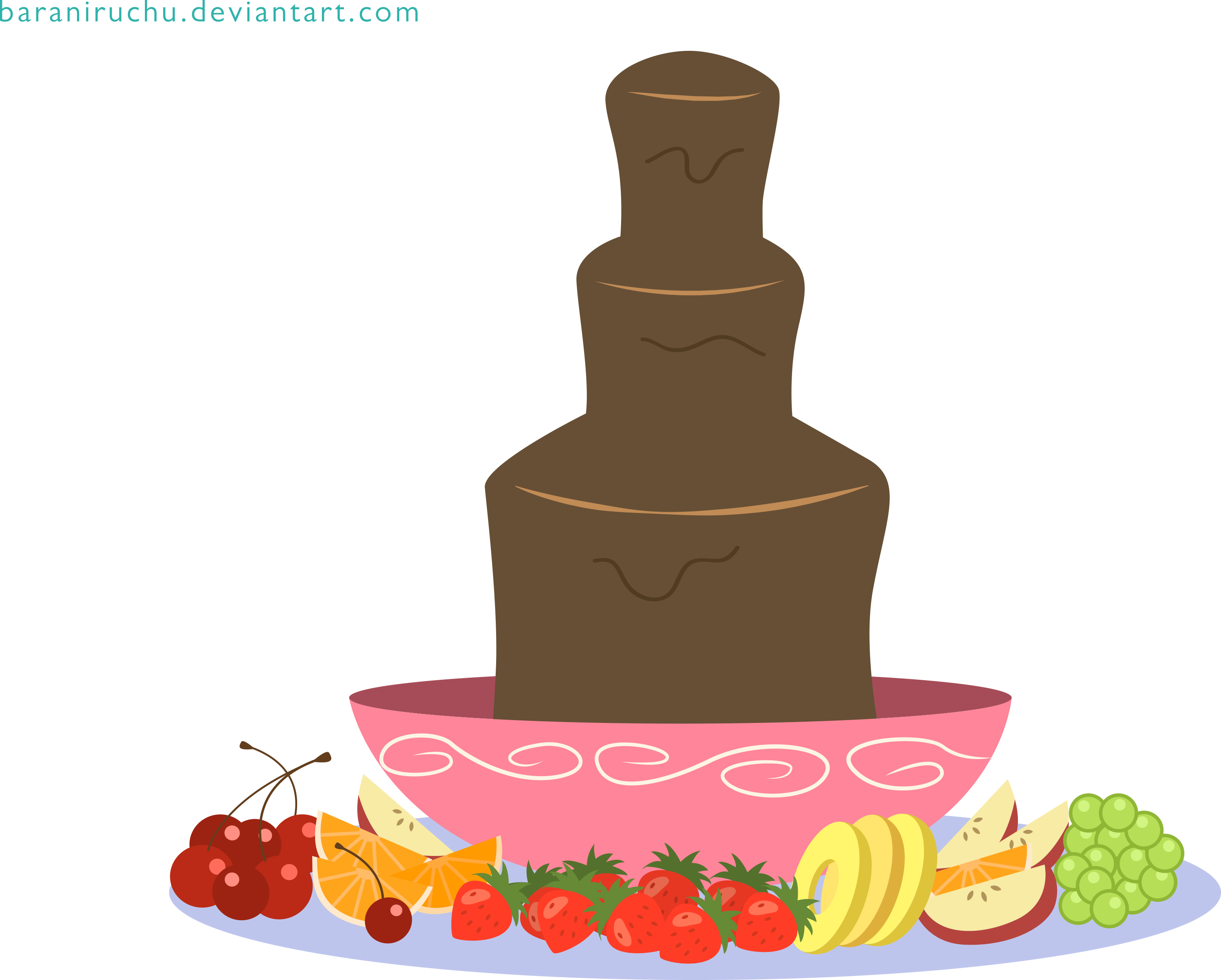 Pepper clipart half cake. Mlp chocolate fountain vector