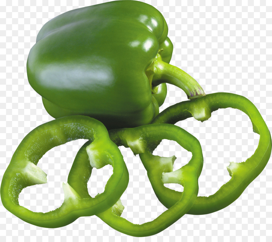 Cartoon vegetable green transparent. Pepper clipart pizza