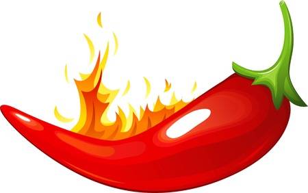Chili making the web. Pepper clipart spicy pepper