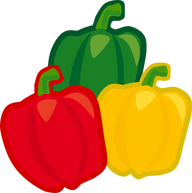 Pepper clipart sweet pepper. Free photo vegetables colorful