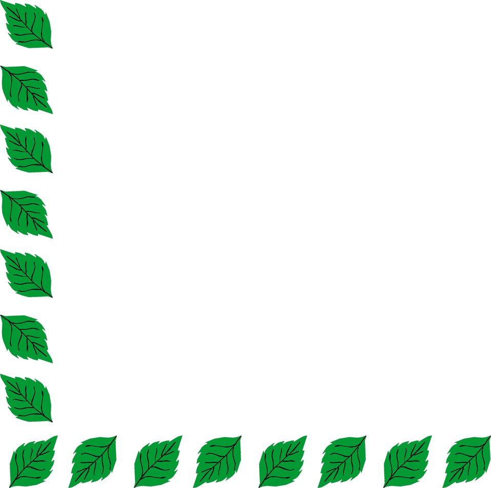 Peppermint clipart border. Green leaves clip art