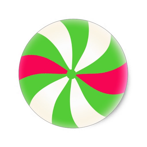 peppermint clipart red green