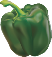 peppers clipart green pepper