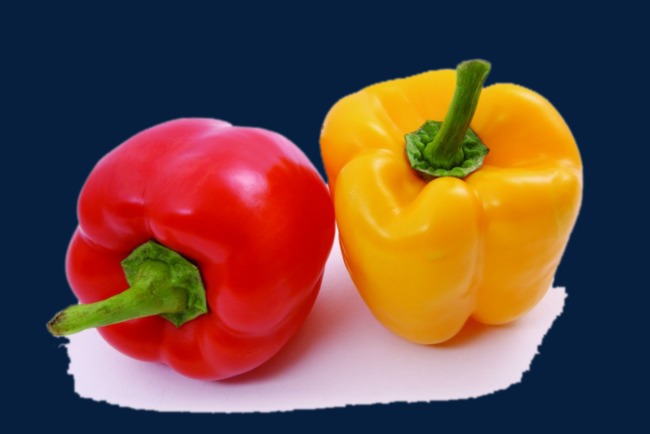 Fruits and vegetables plant. Peppers clipart two