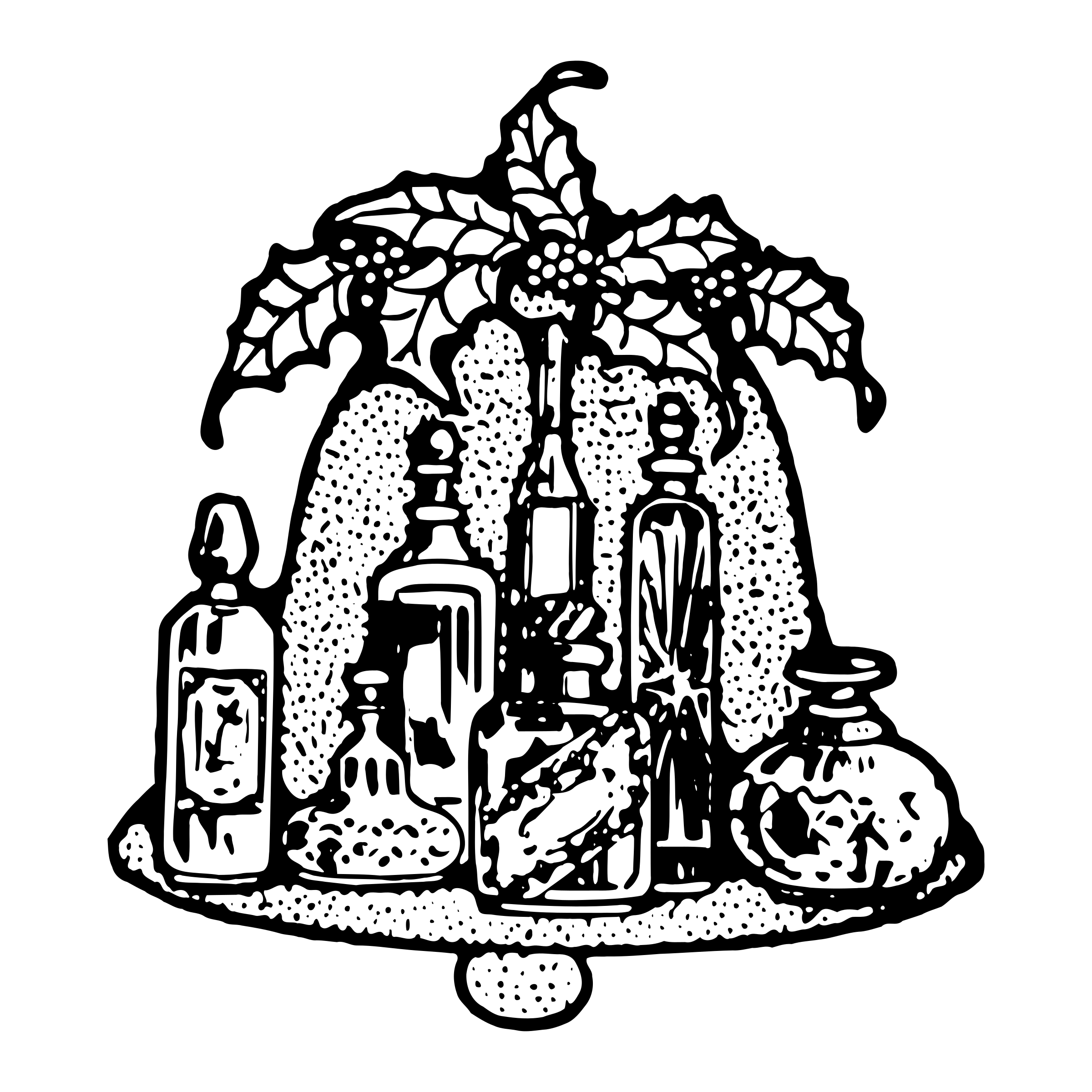 perfume clipart black and white