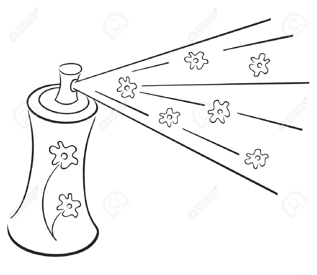 perfume clipart black and white