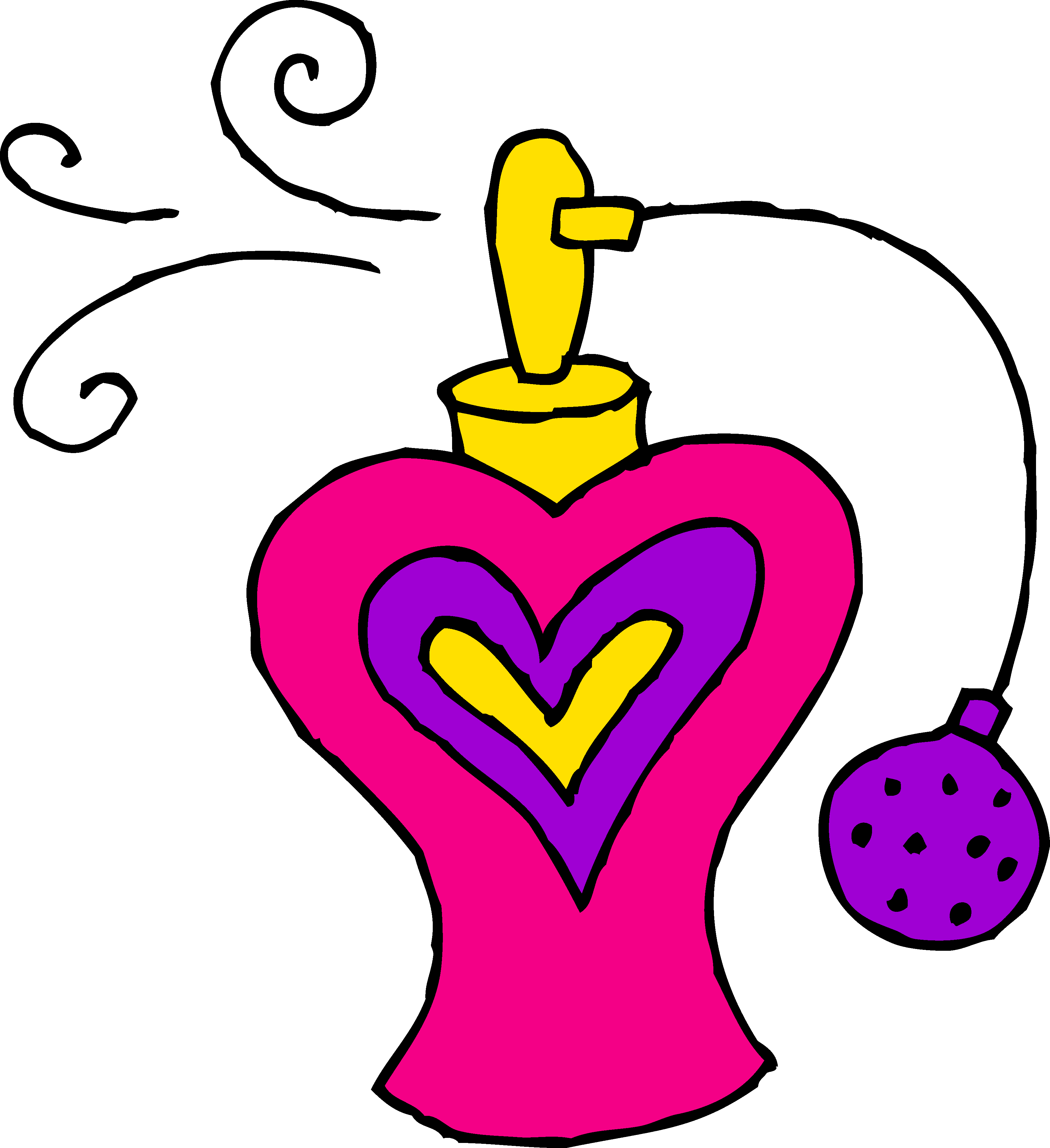 perfume clipart coloring