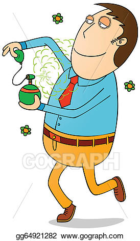 Perfume clipart man clipart. Vector art good smelling
