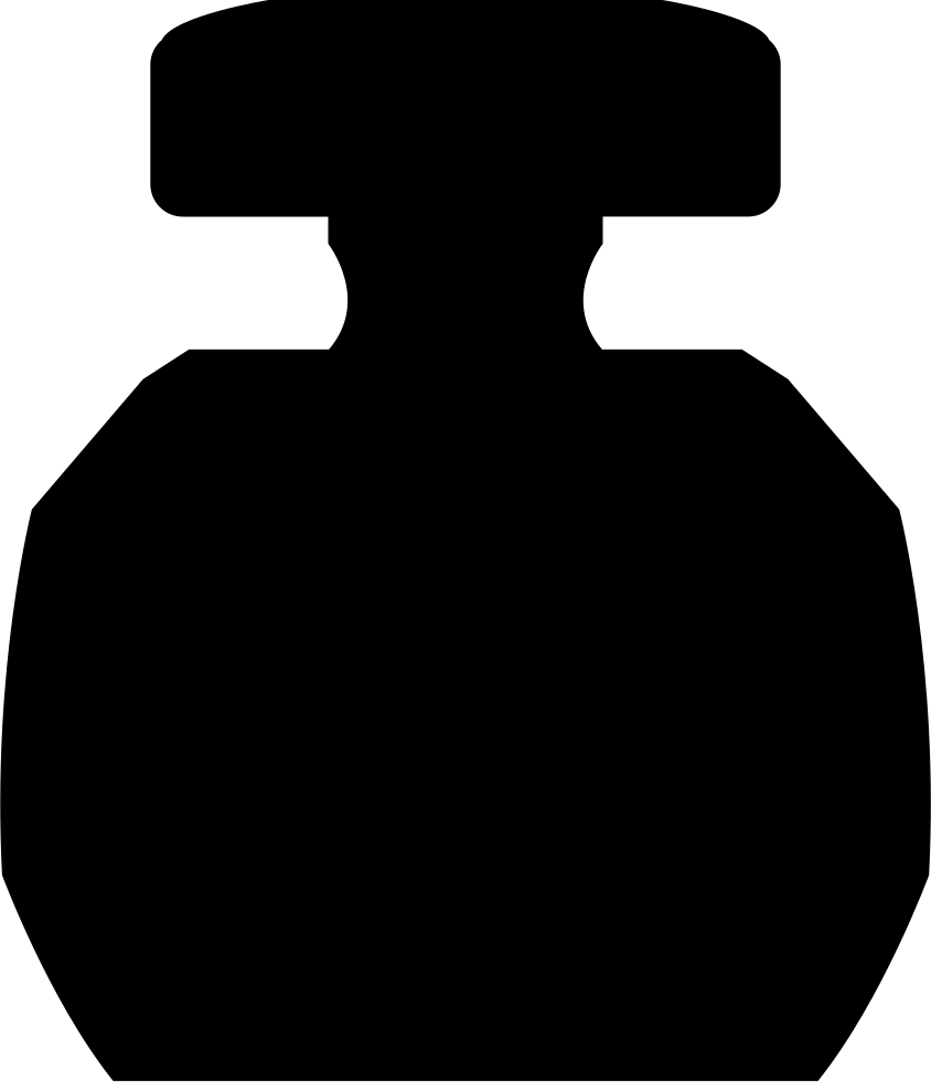 Circular with rectangular cover. Perfume clipart perfume bottle