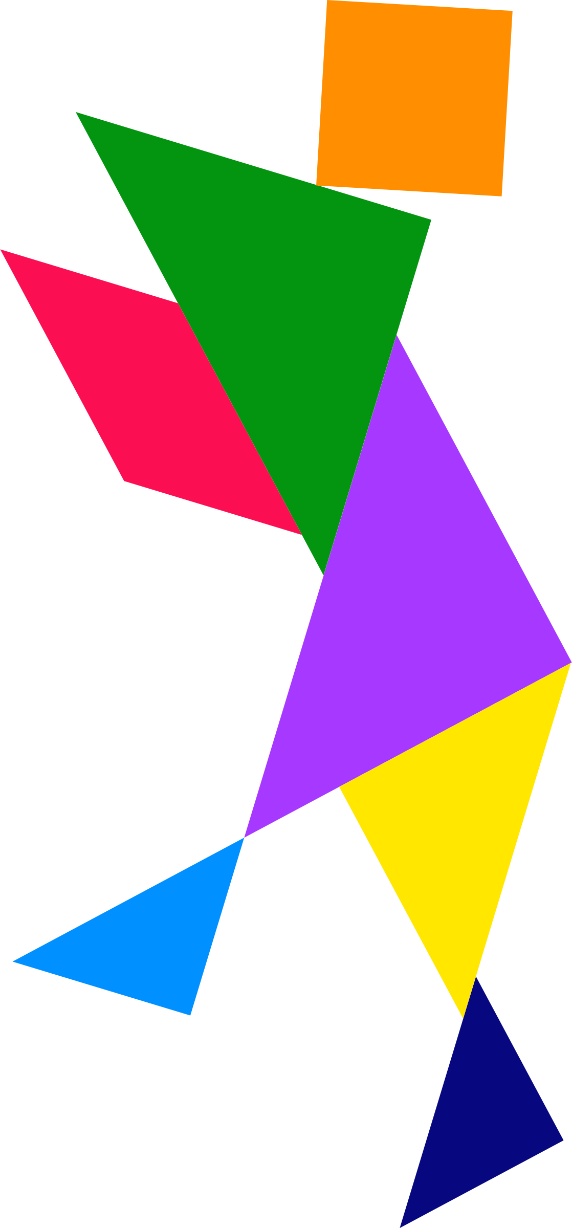triangular clipart shape person